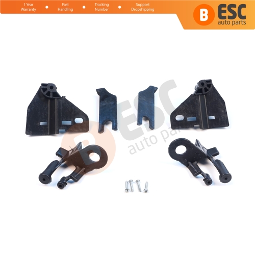 Headlight Holder Mount Repair Bracket Tab Set Left Right Side for Renault Clio MK4 BH KH Estate HB Van 2012-2020 260603442R 260106624R