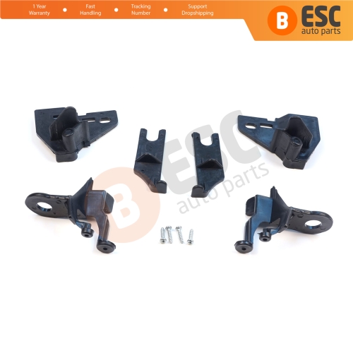 Headlight Holder Mount Repair Bracket Tab Set Left Right Side for Renault Clio MK4 BH KH Estate HB Van 2012-2020 260603442R 260106624R