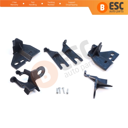 Headlight Holder Mount Repair Bracket Tab Set Left Right Side for Renault Clio MK4 BH KH Estate HB Van 2012-2020 260603442R 260106624R