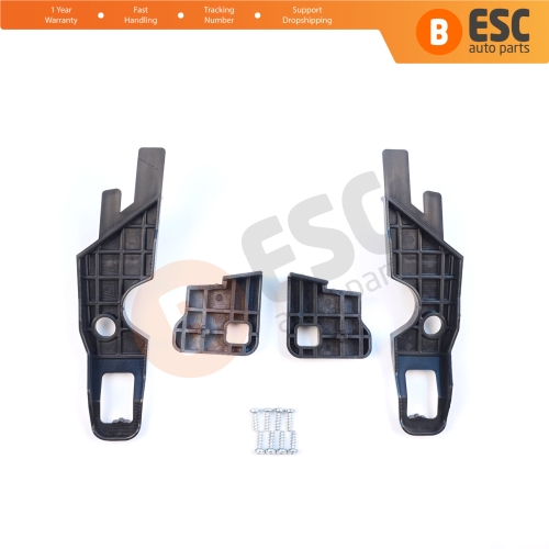 Headlight Holder Mount Repair Bracket Tab Set Left Right Side for Peugeot 301 2012-2017 Pre-Facelift 9675139480 9675138980
