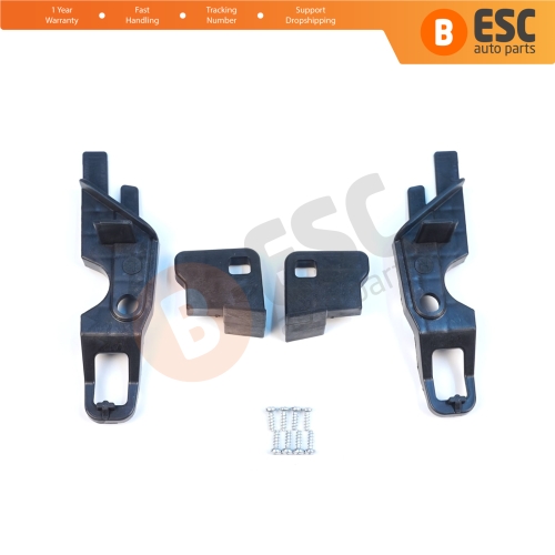 Headlight Holder Mount Repair Bracket Tab Set Left Right Side for Peugeot 301 2012-2017 Pre-Facelift 9675139480 9675138980