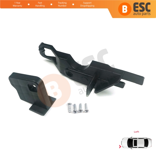Headlight Holder Mount Repair Bracket Tab Set Left Side for Peugeot 301 2012-2017 Pre-Facelift 9675139480