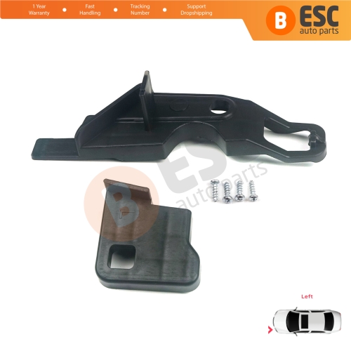 Headlight Holder Mount Repair Bracket Tab Set Left Side for Peugeot 301 2012-2017 Pre-Facelift 9675139480