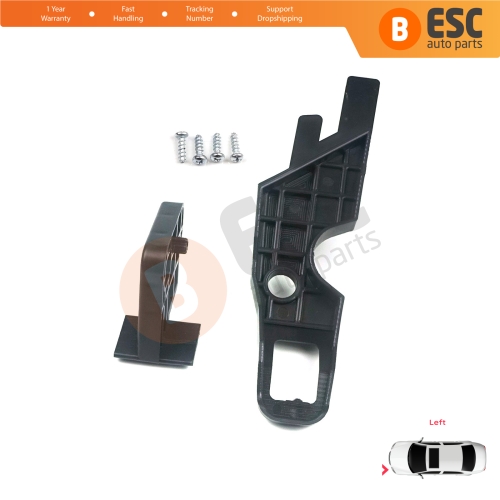 Headlight Holder Mount Repair Bracket Tab Set Left Side for Peugeot 301 2012-2017 Pre-Facelift 9675139480