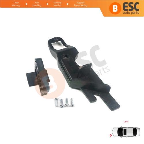 Headlight Holder Mount Repair Bracket Tab Set Left Side for Peugeot 301 2012-2017 Pre-Facelift 9675139480