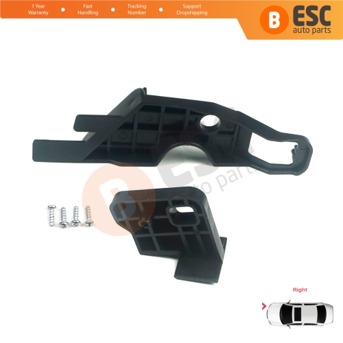 Headlight Holder Mount Repair Bracket Tab Set Right Side for Peugeot 301 2012-2017 Pre-Facelift 9675138980