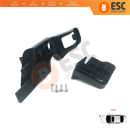 Headlight Holder Mount Repair Bracket Tab Set Right Side for Peugeot 301 2012-2017 Pre-Facelift 9675138980