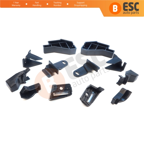 Headlight Holder Mount Repair Bracket Tab Set Left Right Side for Nissan Qashqai MK2 J11 2013-2021 260604EH0A 260104EH0A