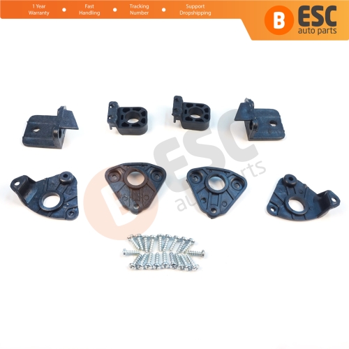 Headlight Holder Mount Repair Bracket Tab Set Left Right Side for VW Caddy MK3 2K 2C Touran MK1 1T3 2010-2015 2K5998225 2K5998226