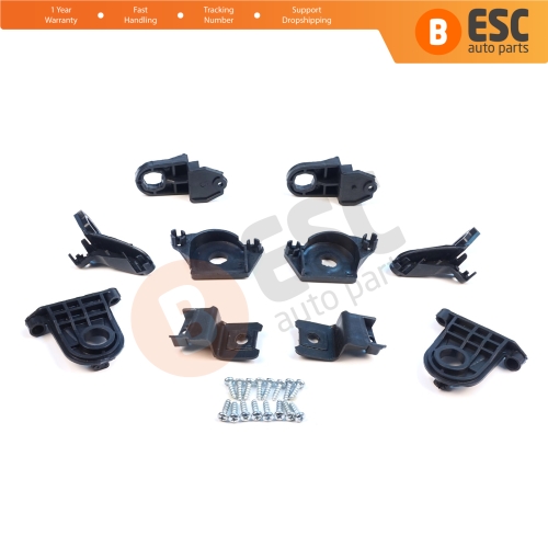 Headlight Holder Mount Repair Bracket Tab Set Left Right Side for Seat Leon MK3 5F 2012-2020 5F0998225 5F0998226