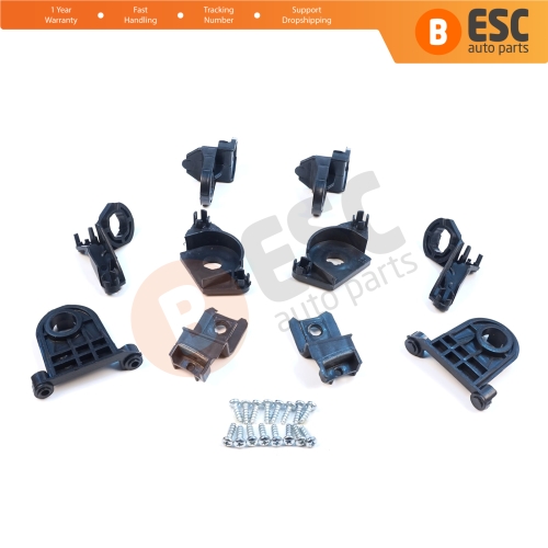 Headlight Holder Mount Repair Bracket Tab Set Left Right Side for Seat Leon MK3 5F 2012-2020 5F0998225 5F0998226