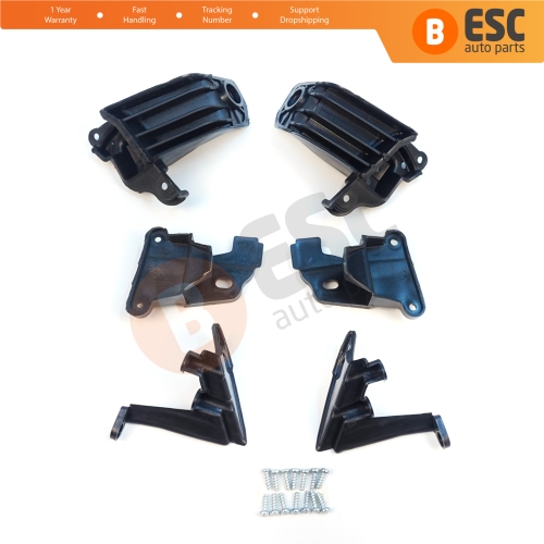 Headlight Holder Mount Repair Bracket Tab Set Left Right Side for Fiat Tipo 356 357 Egea 2015-On 50927927 50927929