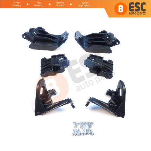 Headlight Holder Mount Repair Bracket Tab Set Left Right Side for Fiat Tipo 356 357 Egea 2015-On 50927927 50927929