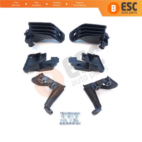 Headlight Holder Mount Repair Bracket Tab Set Left Right Side for Fiat Tipo 356 357 Egea 2015-On 50927927 50927929