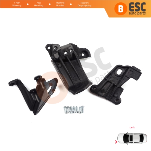 Headlight Holder Mount Repair Bracket Tab Set Left Side for Fiat Tipo 356 357 Egea 2015-On 50927927