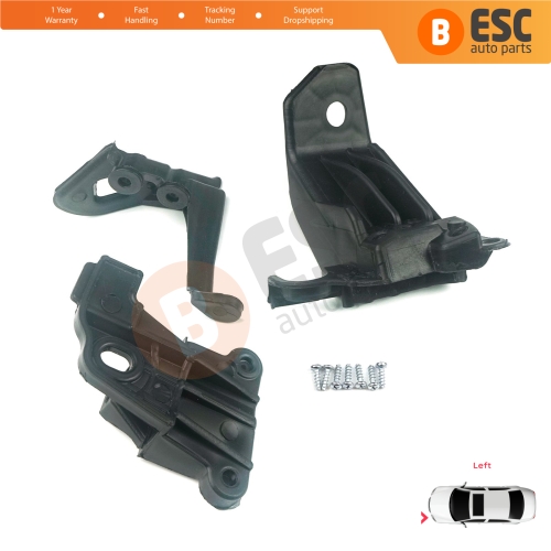 Headlight Holder Mount Repair Bracket Tab Set Left Side for Fiat Tipo 356 357 Egea 2015-On 50927927