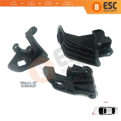 Headlight Holder Mount Repair Bracket Tab Set Left Side for Fiat Tipo 356 357 Egea 2015-On 50927927