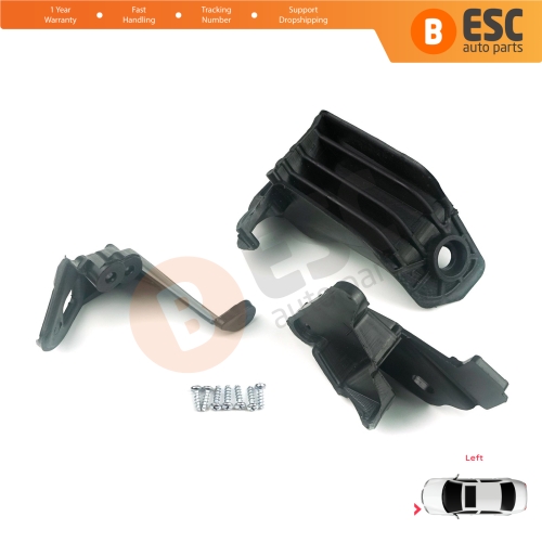 Headlight Holder Mount Repair Bracket Tab Set Left Side for Fiat Tipo 356 357 Egea 2015-On 50927927