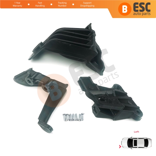 Headlight Holder Mount Repair Bracket Tab Set Left Side for Fiat Tipo 356 357 Egea 2015-On 50927927