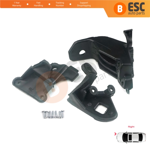 Headlight Holder Mount Repair Bracket Tab Set Right Side for Fiat Tipo 356 357 Egea 2015-On 50927929