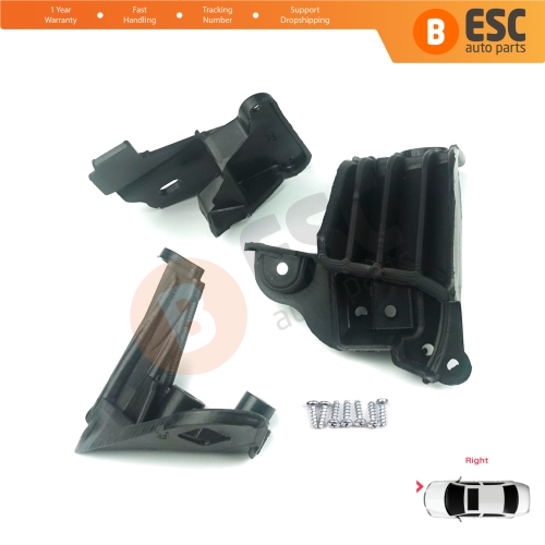 Headlight Holder Mount Repair Bracket Tab Set Right Side for Fiat Tipo 356 357 Egea 2015-On 50927929