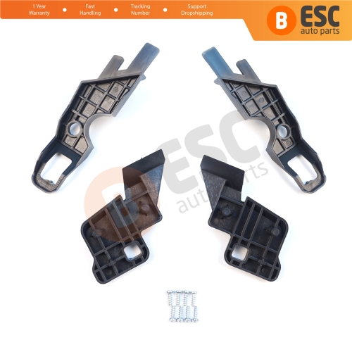 Headlight Holder Mount Repair Bracket Tab Set Left Right for Citroen C-Elysee 2012-2017 9675140080 9675140380