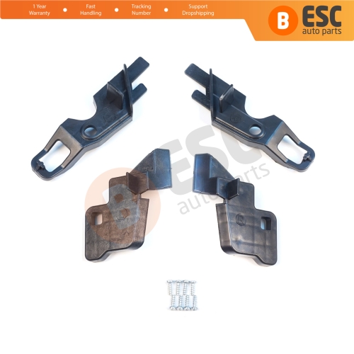 Headlight Holder Mount Repair Bracket Tab Set Left Right for Citroen C-Elysee 2012-2017 9675140080 9675140380