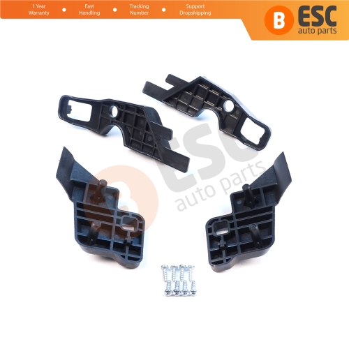 Headlight Holder Mount Repair Bracket Tab Set Left Right for Citroen C-Elysee 2012-2017 9675140080 9675140380