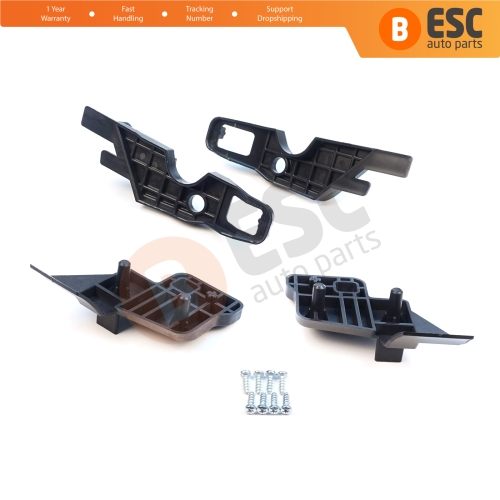 Headlight Holder Mount Repair Bracket Tab Set Left Right for Citroen C-Elysee 2012-2017 9675140080 9675140380