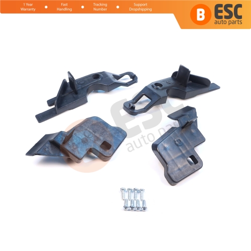 Headlight Holder Mount Repair Bracket Tab Set Left Right for Citroen C-Elysee 2012-2017 9675140080 9675140380