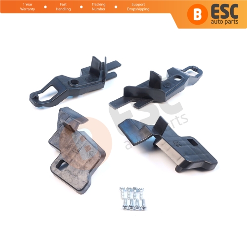 Headlight Holder Mount Repair Bracket Tab Set Left Right for Citroen C-Elysee 2012-2017 9675140080 9675140380