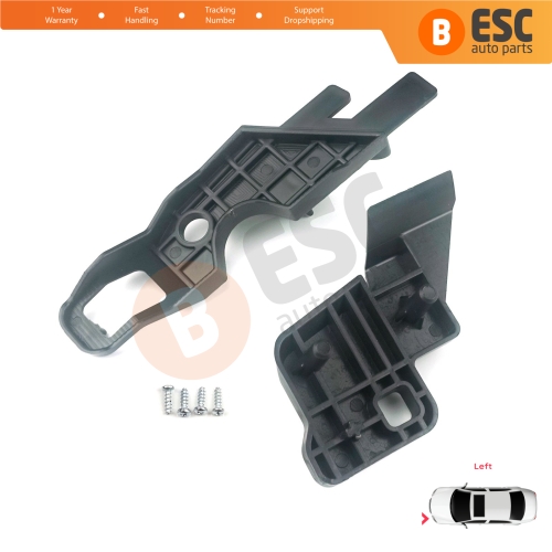 Headlight Holder Mount Repair Bracket Tab Set Left Side for Citroen C-Elysee 2012-2017 9675140080