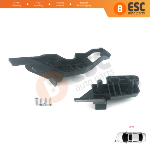 Headlight Holder Mount Repair Bracket Tab Set Left Side for Citroen C-Elysee 2012-2017 9675140080