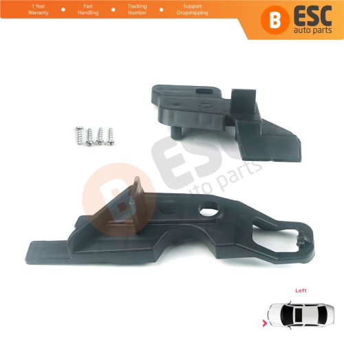 Headlight Holder Mount Repair Bracket Tab Set Left Side for Citroen C-Elysee 2012-2017 9675140080