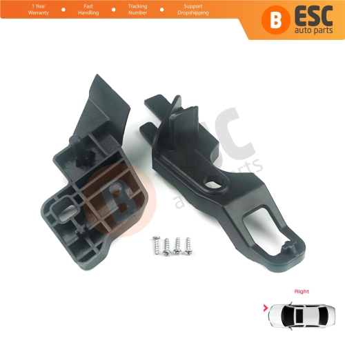 Headlight Holder Mount Repair Bracket Tab Set Right Side for Citroen C-Elysee 2012-2017 9675140380