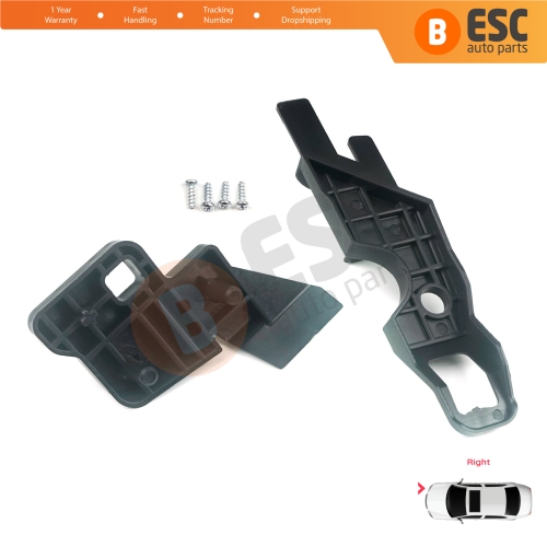 Headlight Holder Mount Repair Bracket Tab Set Right Side for Citroen C-Elysee 2012-2017 9675140380