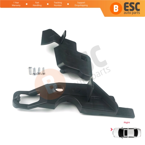 Headlight Holder Mount Repair Bracket Tab Set Right Side for Citroen C-Elysee 2012-2017 9675140380