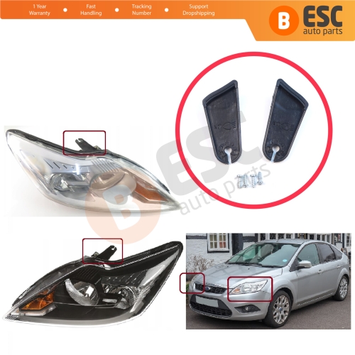 Headlight Holder Mount Repair Bracket Tab Set Left Right Side for Ford Focus DA MK2 2.5 2008-2011 Facelift 8M5113101AA 8M5113100CD