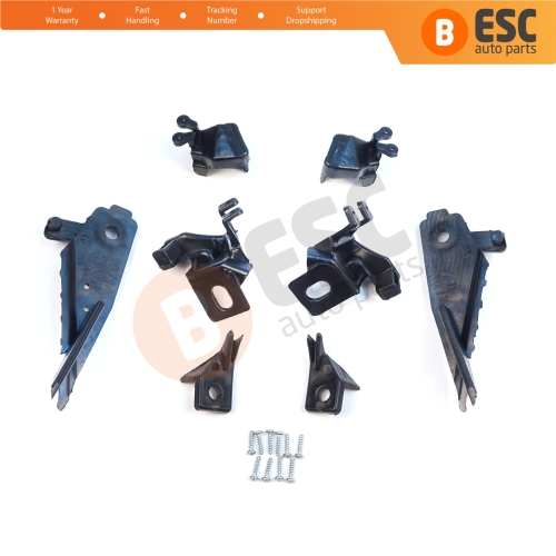 Headlight Holder Mount Repair Bracket Tab Set Left Right Side for Renault Megane BFB K9A B9A MK4 2016-On 260601571R 260100506R