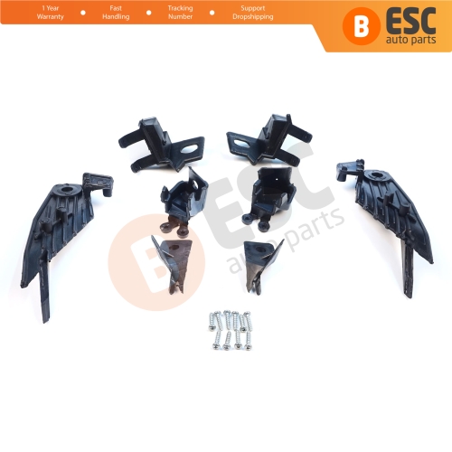 Headlight Holder Mount Repair Bracket Tab Set Left Right Side for Renault Megane BFB K9A B9A MK4 2016-On 260601571R 260100506R