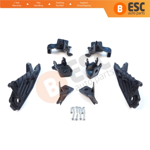Headlight Holder Mount Repair Bracket Tab Set Left Right Side for Renault Megane BFB K9A B9A MK4 2016-On 260601571R 260100506R