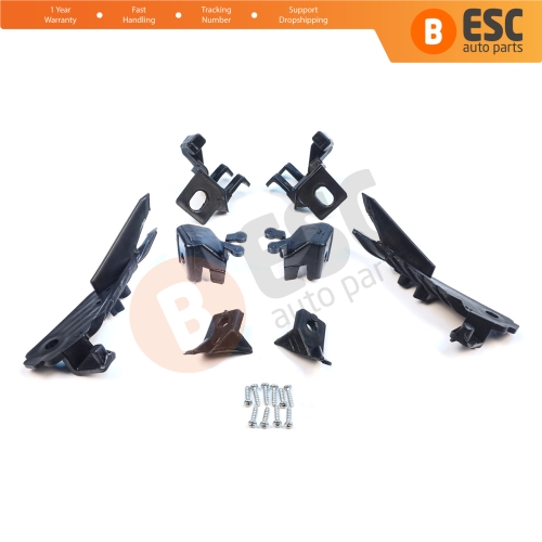 Headlight Holder Mount Repair Bracket Tab Set Left Right Side for Renault Megane BFB K9A B9A MK4 2016-On 260601571R 260100506R