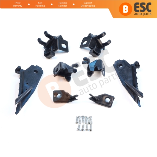 Headlight Holder Mount Repair Bracket Tab Set Left Right Side for Renault Megane BFB K9A B9A MK4 2016-On 260601571R 260100506R