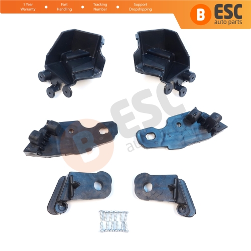 Headlight Holder Mount Repair Bracket Tab Set Left Right Side for Fiat Doblo MK2 263 Facelift 2015-2022 51974244 51974243