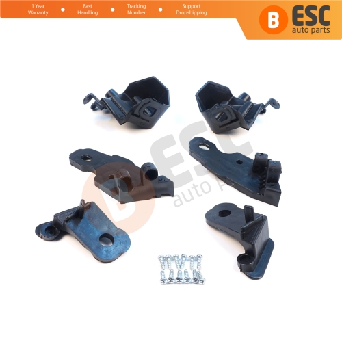 Headlight Holder Mount Repair Bracket Tab Set Left Right Side for Fiat Doblo MK2 263 Facelift 2015-2022 51974244 51974243