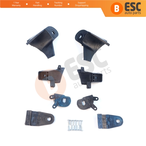 Headlight Holder Mount Repair Bracket Tab Set Left Right Side for Renault Symbol MK3 Facelift 2017-On 260609154R 260102037R