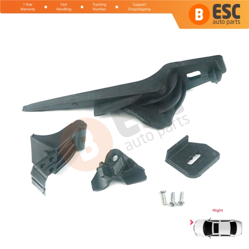 Headlight Holder Mount Repair Bracket Tab Set Right Side for Ford Fiesta B299 B409 B479 2013-2019 D2BZ13008J