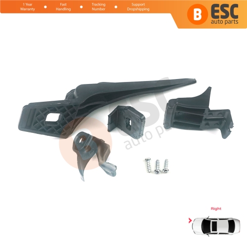 Headlight Holder Mount Repair Bracket Tab Set Right Side for Ford Fiesta B299 B409 B479 2013-2019 D2BZ13008J