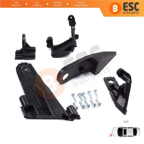 Headlight Holder Mount Repair Bracket Tab Set Left Side for Dacia Renault Duster MK2 HM 2017-2024 260609367R