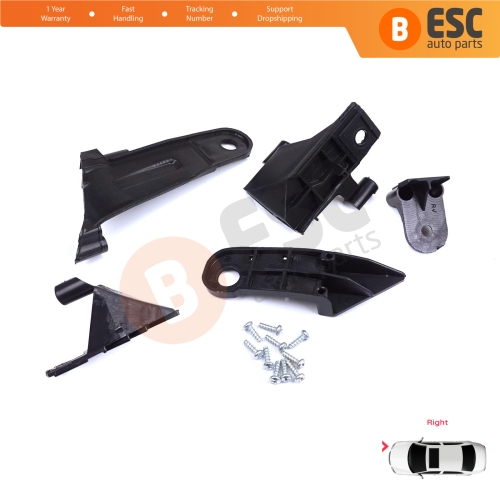 Headlight Holder Mount Repair Bracket Tab Set Right Side for Dacia Renault Duster MK2 HM 2017-2024 260101133R